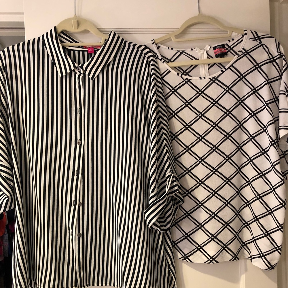 Black & White Shirts - $10 each or both for $15